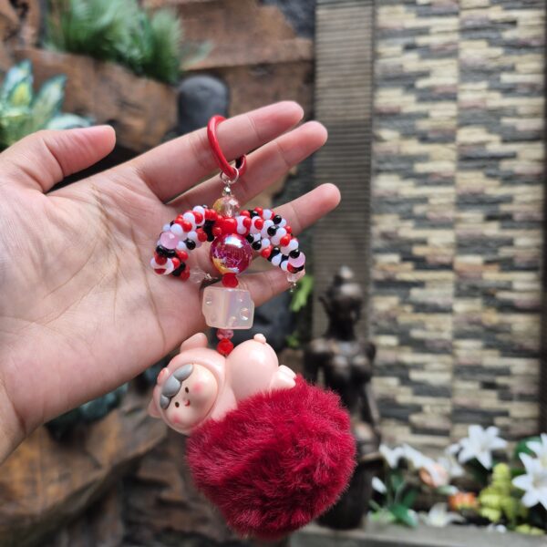 Gantungan Tas - Green Monster - Gambar 2